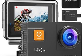 APEMAN Action Cam 4K WiFi 20MP Fotocamera Subacquea Impermeabile 30M  Camcorder